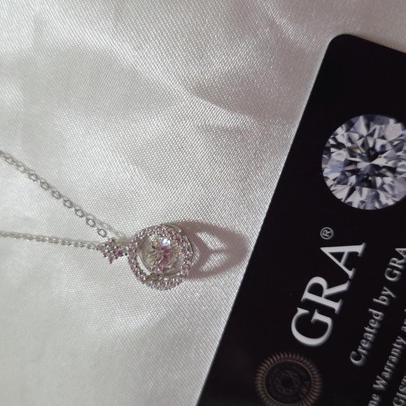 Certified 1ct. t.w. Moissanite Dancing Necklace NEW - Picture 9 of 10